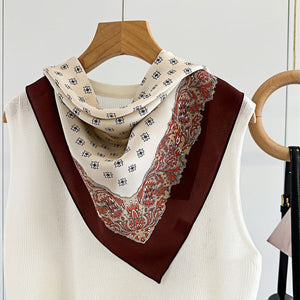 MaraSilk Pure Mulberry Silk Scarf - Square Double Crepe MS234