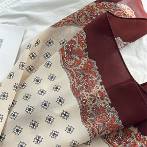 MaraSilk Pure Mulberry Silk Scarf - Square Double Crepe MS234