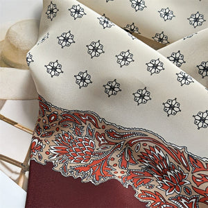 MaraSilk Pure Mulberry Silk Scarf - Square Double Crepe MS234