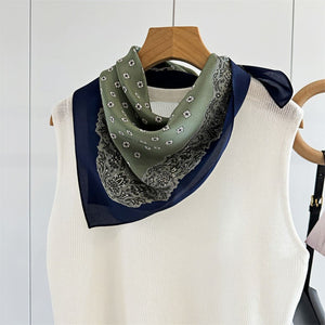 MaraSilk Pure Mulberry Silk Scarf - Square Double Crepe MS234