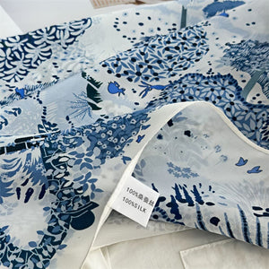 MaraSilk Pure Mulberry Silk Scarf - Square Double Crepe MS235