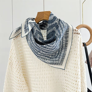 MaraSilk Pure Mulberry Silk Scarf - Square Double Crepe MS237