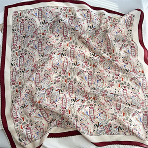 MaraSilk Pure Mulberry Silk Scarf - Square Double Crepe MS238