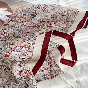 MaraSilk Pure Mulberry Silk Scarf - Square Double Crepe MS238