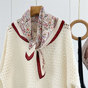 MaraSilk Pure Mulberry Silk Scarf - Square Double Crepe MS238 25" x 25" MS23801