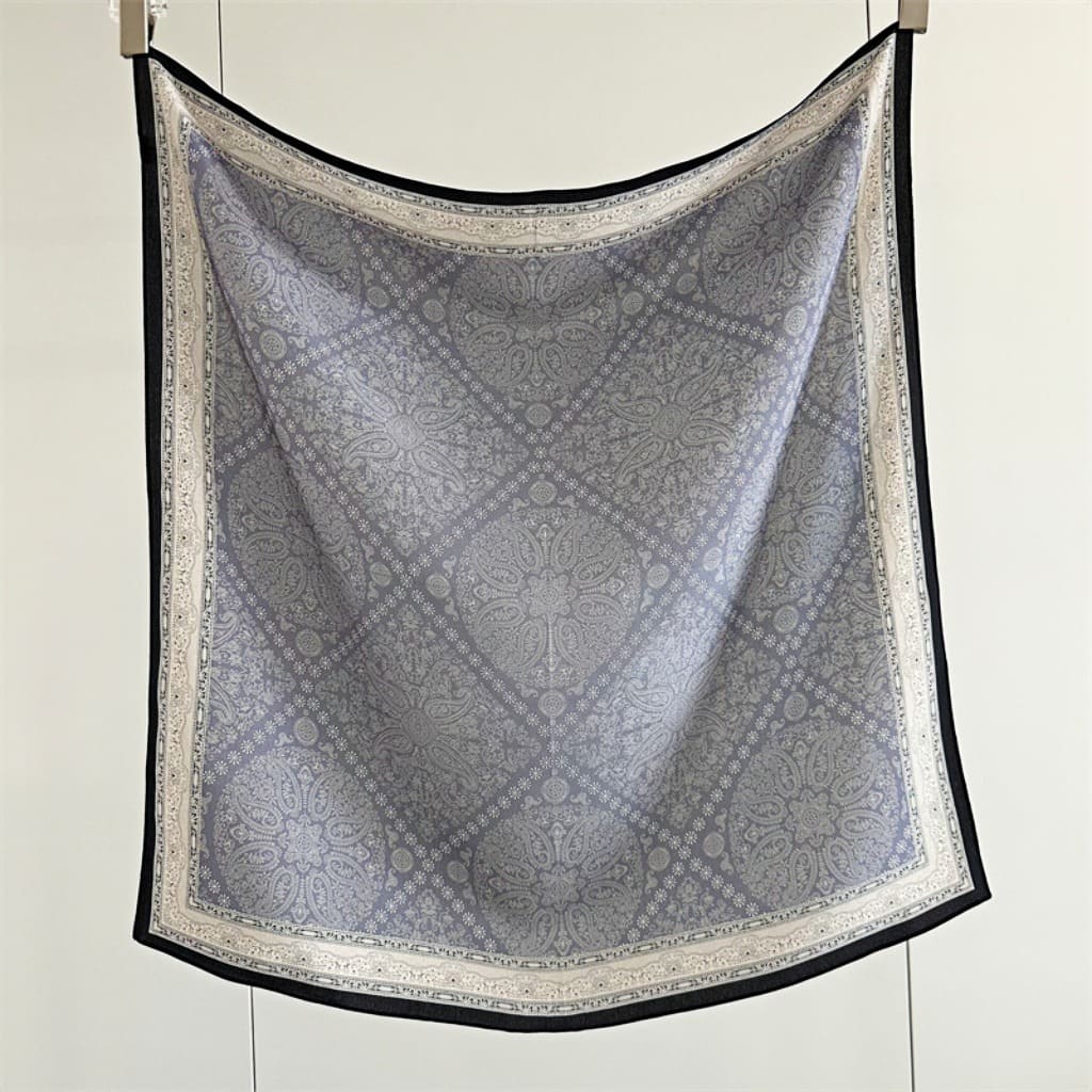 MaraSilk Pure Mulberry Silk Scarf - Square Double Crepe MS239 25" x 25" MS23901