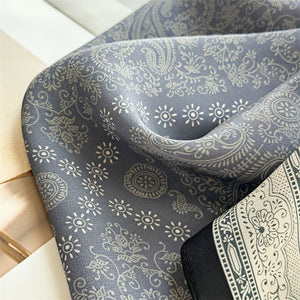 MaraSilk Pure Mulberry Silk Scarf - Square Double Crepe MS239