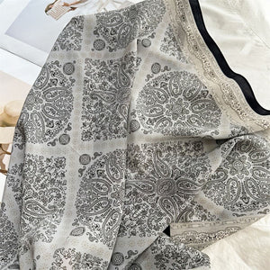 MaraSilk Pure Mulberry Silk Scarf - Square Double Crepe MS239