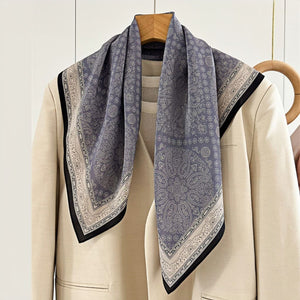 MaraSilk Pure Mulberry Silk Scarf - Square Double Crepe MS239