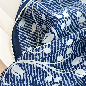 MaraSilk Pure Mulberry Silk Scarf - Square Double Crepe MS240