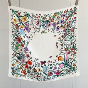 MaraSilk Pure Mulberry Silk Scarf - Square Double Crepe MS243 25" x 25" MS24301