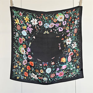 MaraSilk Pure Mulberry Silk Scarf - Square Double Crepe MS243 25" x 25" MS24302