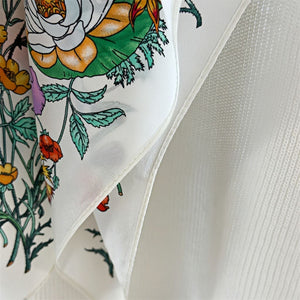 MaraSilk Pure Mulberry Silk Scarf - Square Double Crepe MS243