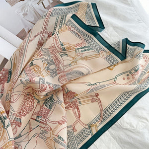 MaraSilk Pure Mulberry Silk Scarf - Square Double Crepe MS244