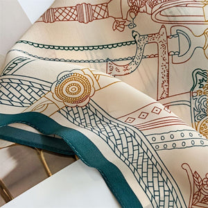 MaraSilk Pure Mulberry Silk Scarf - Square Double Crepe MS244