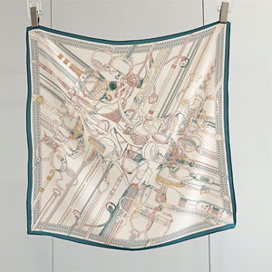 MaraSilk Pure Mulberry Silk Scarf - Square Double Crepe MS244