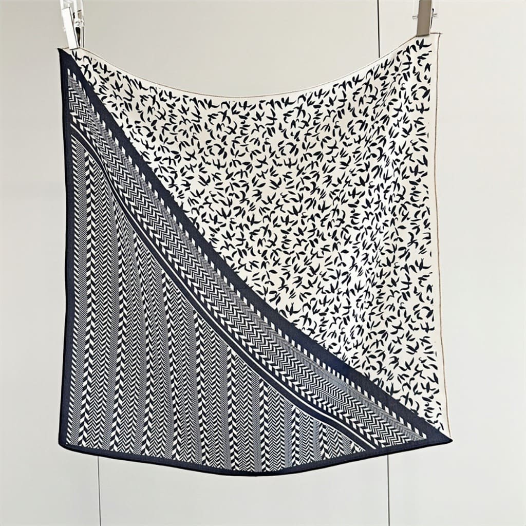 MaraSilk Pure Mulberry Silk Scarf - Square Double Crepe MS245