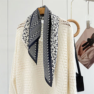 MaraSilk Pure Mulberry Silk Scarf - Square Double Crepe MS245