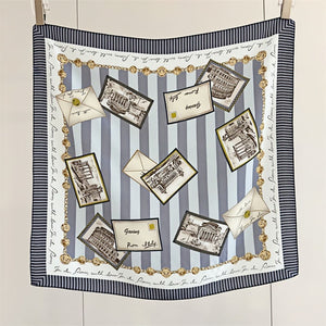 MaraSilk Pure Mulberry Silk Scarf - Square Double Crepe MS249