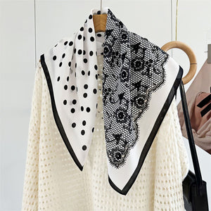 MaraSilk Pure Mulberry Silk Scarf - Square Double Crepe MS251