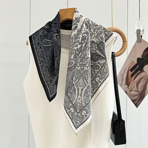 MaraSilk Pure Mulberry Silk Scarf - Square Double Crepe MS252