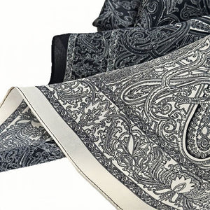 MaraSilk Pure Mulberry Silk Scarf - Square Double Crepe MS252