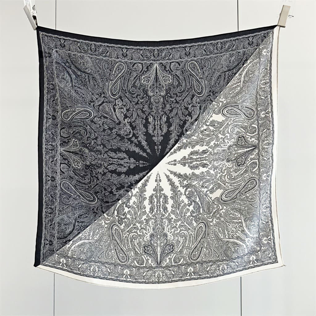 MaraSilk Pure Mulberry Silk Scarf - Square Double Crepe MS252