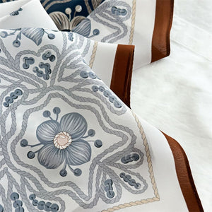 MaraSilk Pure Mulberry Silk Scarf - Square Double Crepe MS254