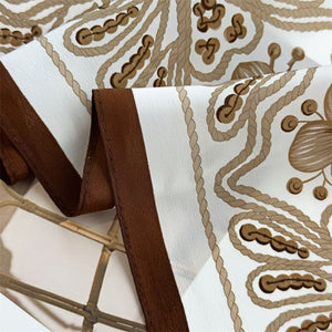 MaraSilk Pure Mulberry Silk Scarf - Square Double Crepe MS254