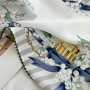 MaraSilk Pure Mulberry Silk Scarf - Square Double Crepe MS255