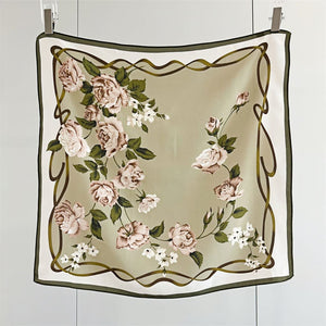 MaraSilk Pure Mulberry Silk Scarf - Square Double Crepe MS256 25" x 25" MS25601