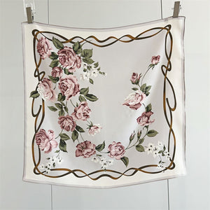 MaraSilk Pure Mulberry Silk Scarf - Square Double Crepe MS256 25" x 25" MS25602