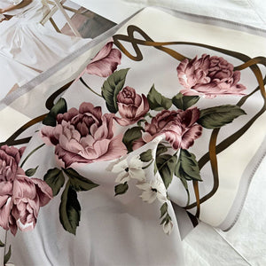 MaraSilk Pure Mulberry Silk Scarf - Square Double Crepe MS256