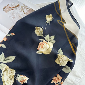 MaraSilk Pure Mulberry Silk Scarf - Square Double Crepe MS256