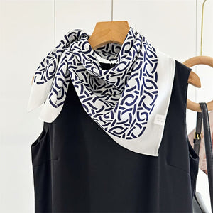 MaraSilk Pure Mulberry Silk Scarf - Square Double Crepe MS257