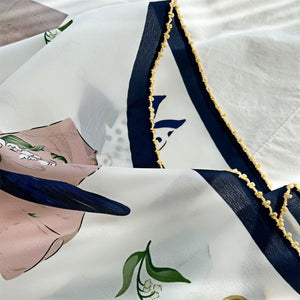 MaraSilk Pure Mulberry Silk Scarf - Square Double Crepe MS258