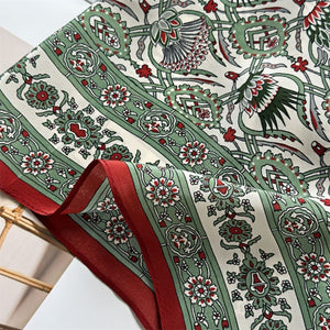 MaraSilk Pure Mulberry Silk Scarf - Square Double Crepe MS259