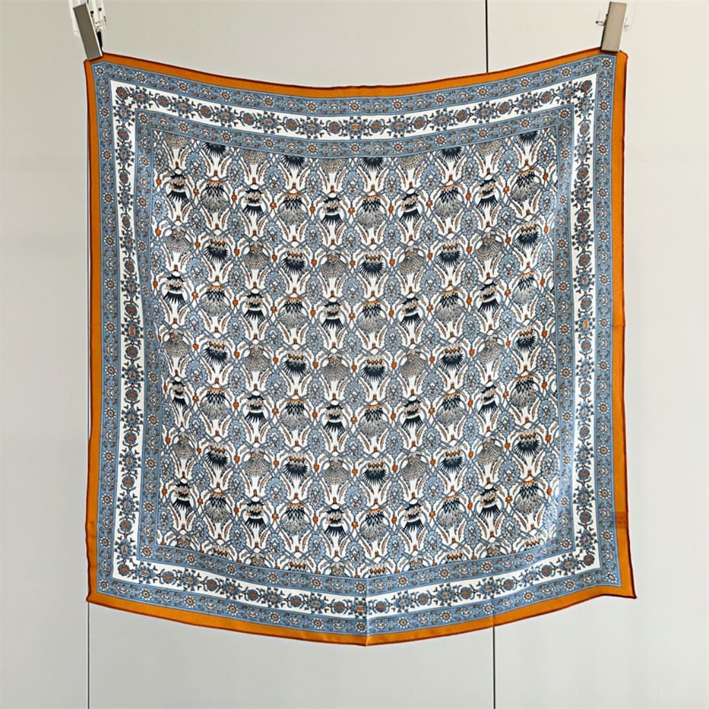 MaraSilk Pure Mulberry Silk Scarf - Square Double Crepe MS259 25" x 25" MS25901