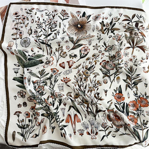 MaraSilk Pure Mulberry Silk Scarf - Square Double Crepe MS260