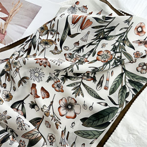 MaraSilk Pure Mulberry Silk Scarf - Square Double Crepe MS260