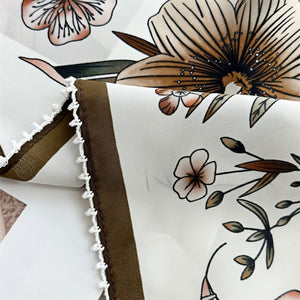 MaraSilk Pure Mulberry Silk Scarf - Square Double Crepe MS260