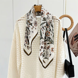 MaraSilk Pure Mulberry Silk Scarf - Square Double Crepe MS260