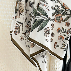 MaraSilk Pure Mulberry Silk Scarf - Square Double Crepe MS260