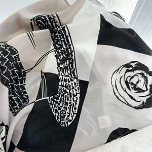 MaraSilk Pure Mulberry Silk Scarf - Square Double Crepe MS261