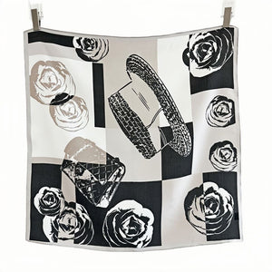 MaraSilk Pure Mulberry Silk Scarf - Square Double Crepe MS261