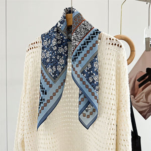 MaraSilk Pure Mulberry Silk Scarf - Square Double Crepe MS262