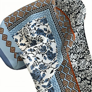 MaraSilk Pure Mulberry Silk Scarf - Square Double Crepe MS262