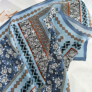 MaraSilk Pure Mulberry Silk Scarf - Square Double Crepe MS262