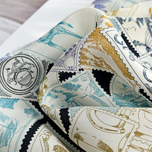 MaraSilk Pure Mulberry Silk Scarf - Square Double Crepe MS263