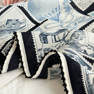 MaraSilk Pure Mulberry Silk Scarf - Square Double Crepe MS263